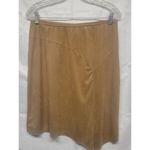 Vintage Wet Seal Y2K Faux Suede Western Asymmetrical Womens Skirt Size Large